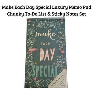 Make Each Day Special Luxury Memo Pad | Chunky To-Do & Sticky Notes